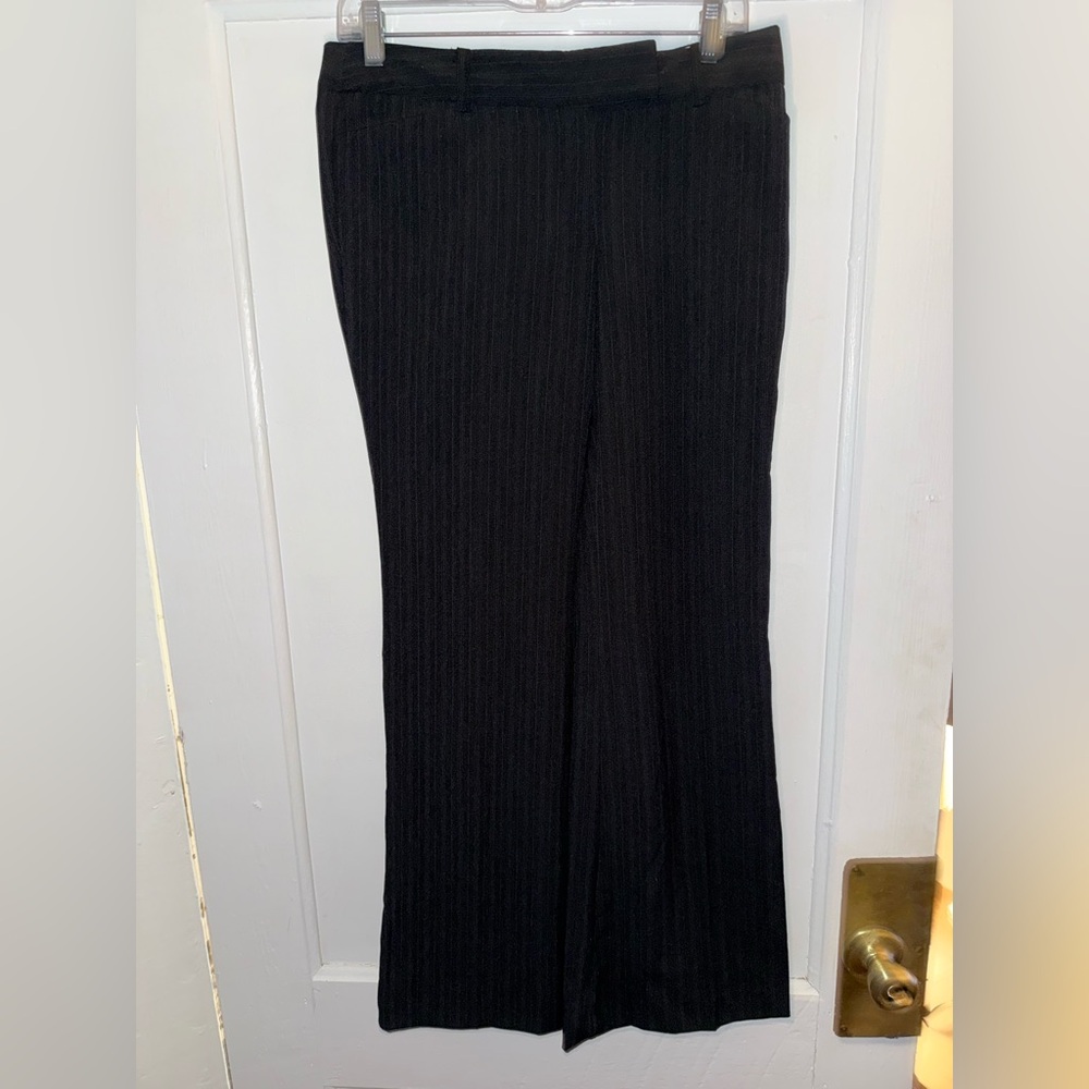 George: London Fog Style Grey Pinstriped Dress Pants